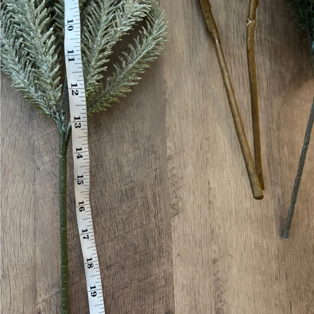 Artificial Magnolia and Pine Holiday Pick Bundle - Green and Brown